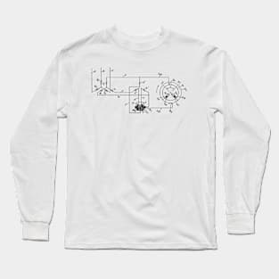 Driving Arrangements for Sewing Machine Vintage Patent Hand Drawing Long Sleeve T-Shirt